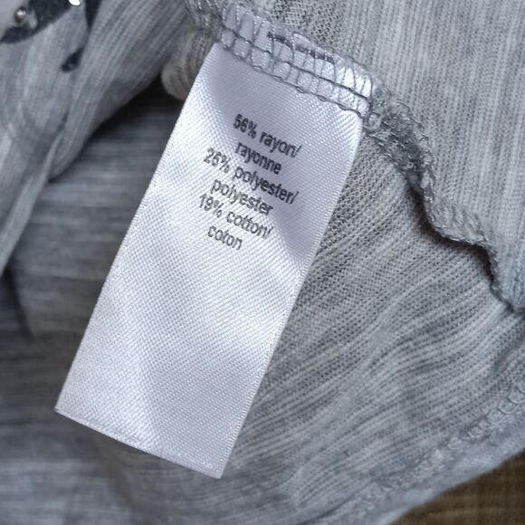 Maurices Light Gray Tank Top with Black Pattern - Picture 3 of 4